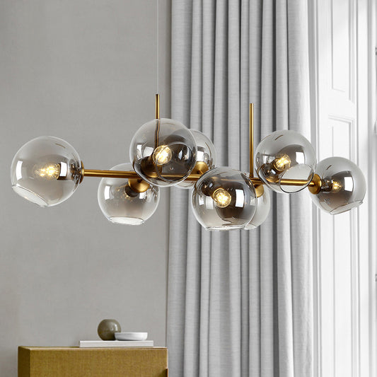 The Wellington Modern Glass LED Chandelier