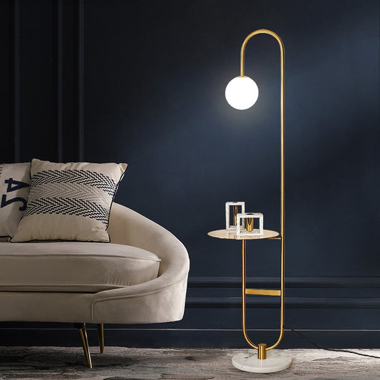 Modern Floor Lamp with Round Table